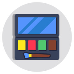 Modern design icon of eyeshadow kit