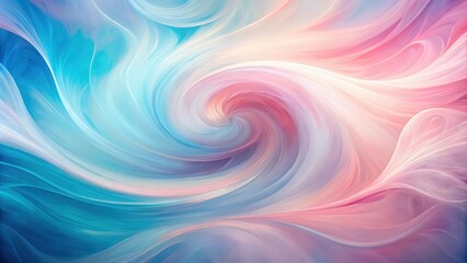 Obraz premium Abstract Swirling Symphony of Pastel Hues and Delicate Curving Lines
