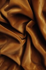 Obraz premium Brown Velvet Fabric Draped Softly Textured Surface