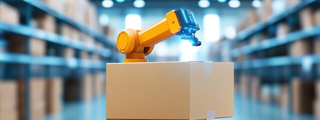 Advanced AI warehousing in a minimalist eco-design