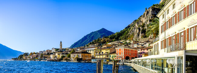 limone sul garda at lake garda in italy