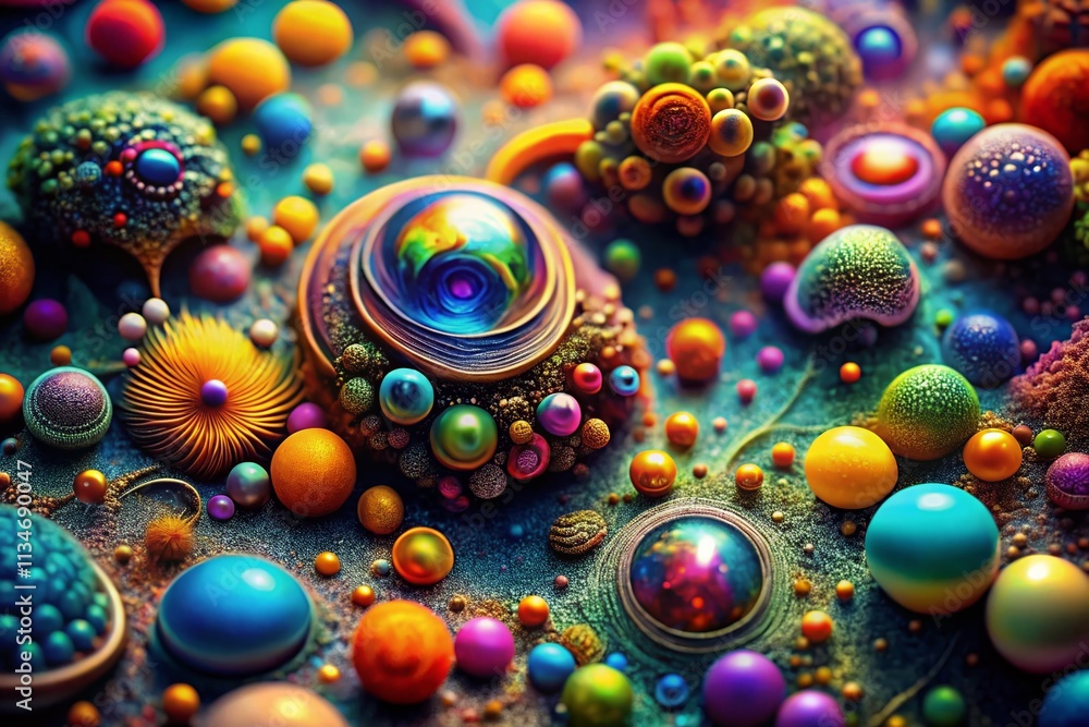 Poster a super realistic macro photography representation of human imagination capturing the intricacies of