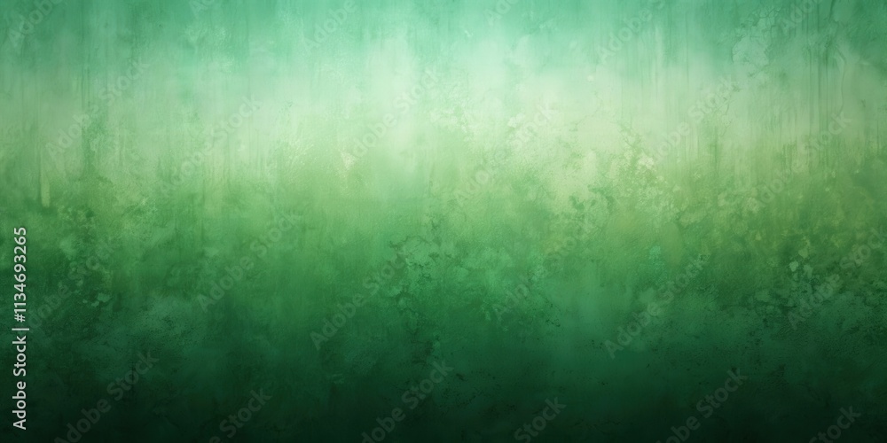 Poster textured green background with a gradient of hues for design and visuals