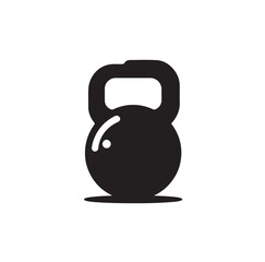 kettlebell silhouette vector illustration