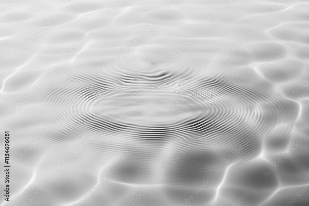 Poster abstract water ripple texture background with gentle light reflections and soft monochrome design