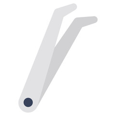 Modern design icon of tweezer