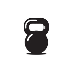 kettlebell silhouette vector illustration