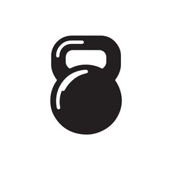 kettlebell silhouette vector illustration