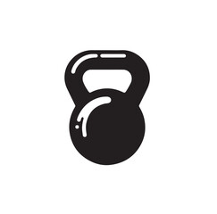 kettlebell silhouette vector illustration