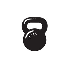 kettlebell silhouette vector illustration