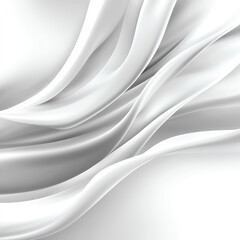 Elegant white waves create a smooth, flowing background for various design projects.