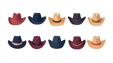 Simple and Stylish Cowboy Hat Icon Vector for Design Projects