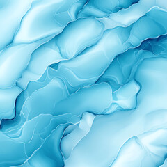 Obraz premium Abstract blue waves create a calming, fluid composition for design purposes.