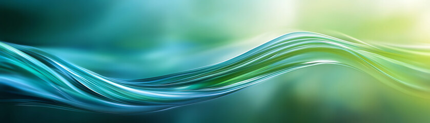 Fototapeta premium Abstract flowing waves in vibrant colors, representing fluidity and natural beauty.