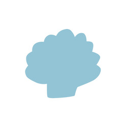 Seafood silhouettes flat icon