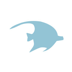 Seafood silhouettes flat icon