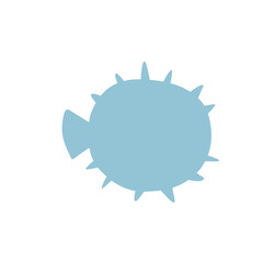 Seafood silhouettes flat icon