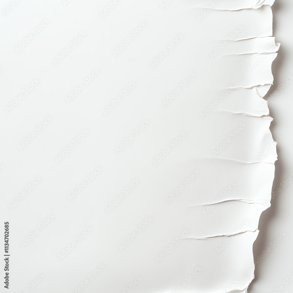 Poster a clean, textured background with torn paper edges creating a minimalist design.