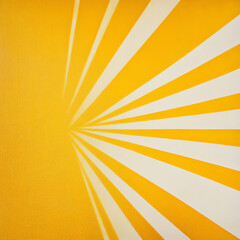 Fototapeta premium Vibrant yellow background with dynamic, sharp lines radiating outward for striking visuals.