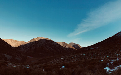 Winter landscape of Canterbury, South Island, New Zealand