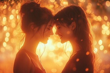 Active Senior Couple Celebrating Sport Achievement in Urban Park During Golden Hour