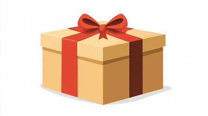 Obraz premium Big Package Box Vector Isolated Illustration for Packaging Designs