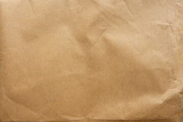 Crumpled Brown Paper Texture Background Craft Paper Packaging