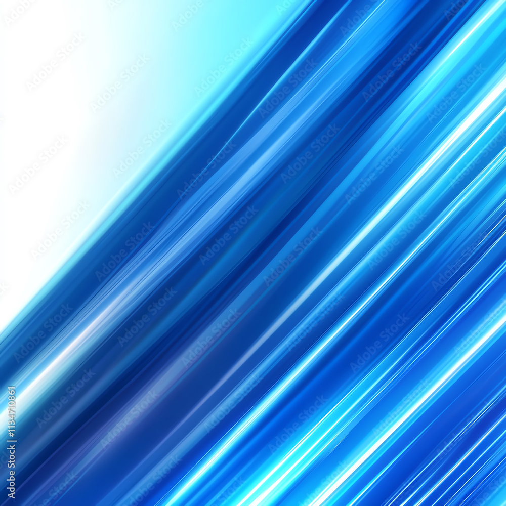 Poster vibrant blue abstract background with dynamic light streaks creating a modern design.
