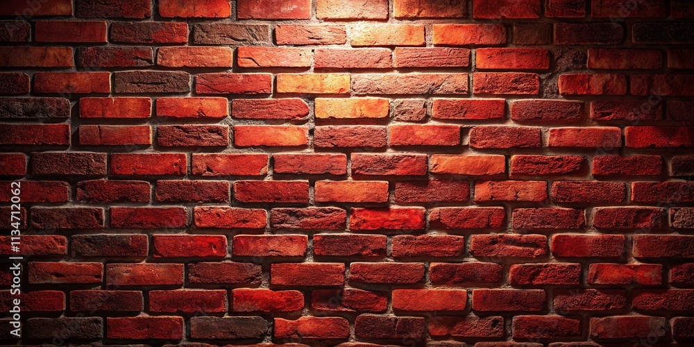 Poster bold dark red brick texture for striking wall design in modern interiors, emphasizing depth and rich