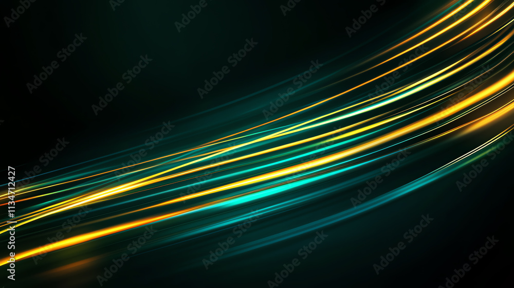 Aufkleber abstract colorful lines on a dark background create a vibrant visual effect.