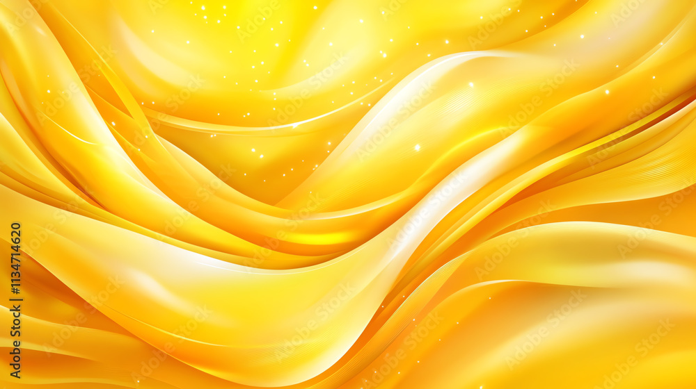 Aufkleber elegant yellow waves create a vibrant and dynamic background texture.