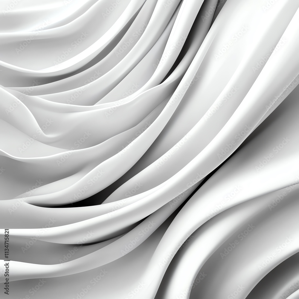 Aufkleber soft, flowing white fabric texture creating a serene and elegant visual appeal.