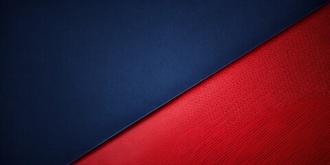 A diagonal split background with textured dark blue and red surfaces, showcasing a dynamic interplay of colors and patterns.