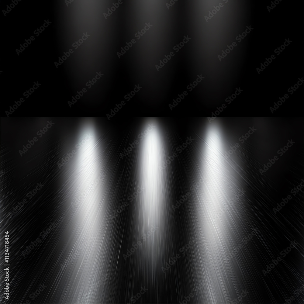 Poster abstract design featuring light beams on a dark background for creative projects.