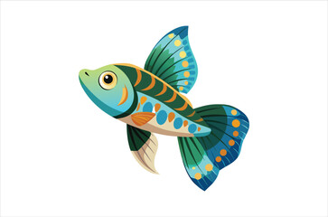 guppy vector,  icon vector illustration, guppy silhouette of a guppy isolated on a white background, eps, png, svg,  vector,
