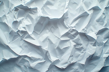 Obraz premium Crumpled white paper texture background.
