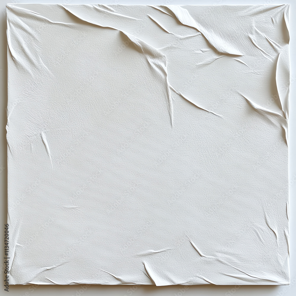 Aufkleber abstract texture featuring crumpled white surface for creative design projects.