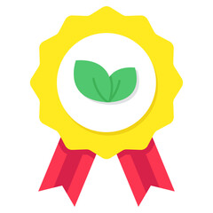 Premium download icon of eco badge