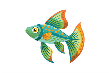 guppy vector,  icon vector illustration, guppy silhouette of a guppy isolated on a white background, eps, png, svg,  vector,