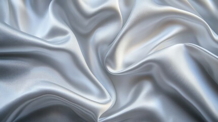 Fototapeta premium White gray satin texture that is white silver fabric silk panorama background with beautiful soft blur pattern natural