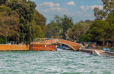 Ancient bridge in Venice