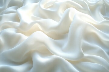 Obraz premium wrinkled white cloth dramatic shadows minimalism texture background