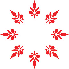 Beautiful flower art and mandala vector design