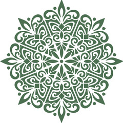 Beautiful flower art and mandala vector design