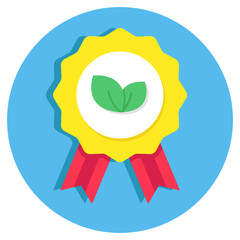 Premium download icon of eco badge