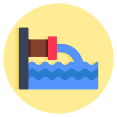 Obraz premium Modern design icon of waste water