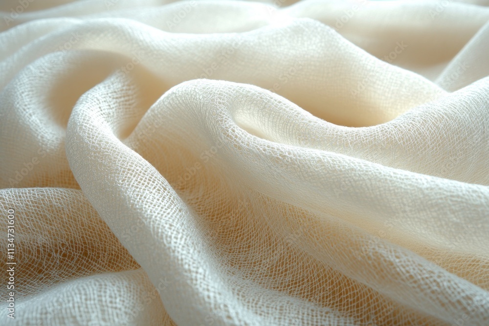 Poster white fabric texture background soft lighting elegant macro textile design
