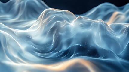 Fototapeta premium Abstract liquid shapes used buttons icons in a futuristic user interface creating a sense of fluid motion and smooth navigation