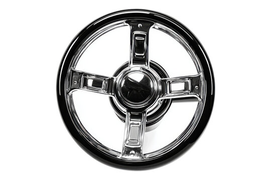 recommend clip art: Chrome Steering Wheel Isolated on PNG Transparent Background