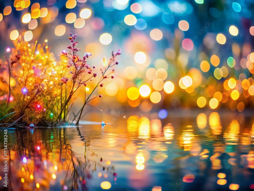 Poster captivating bokeh background with soft light creating a dreamy atmosphere for photography, ideal for